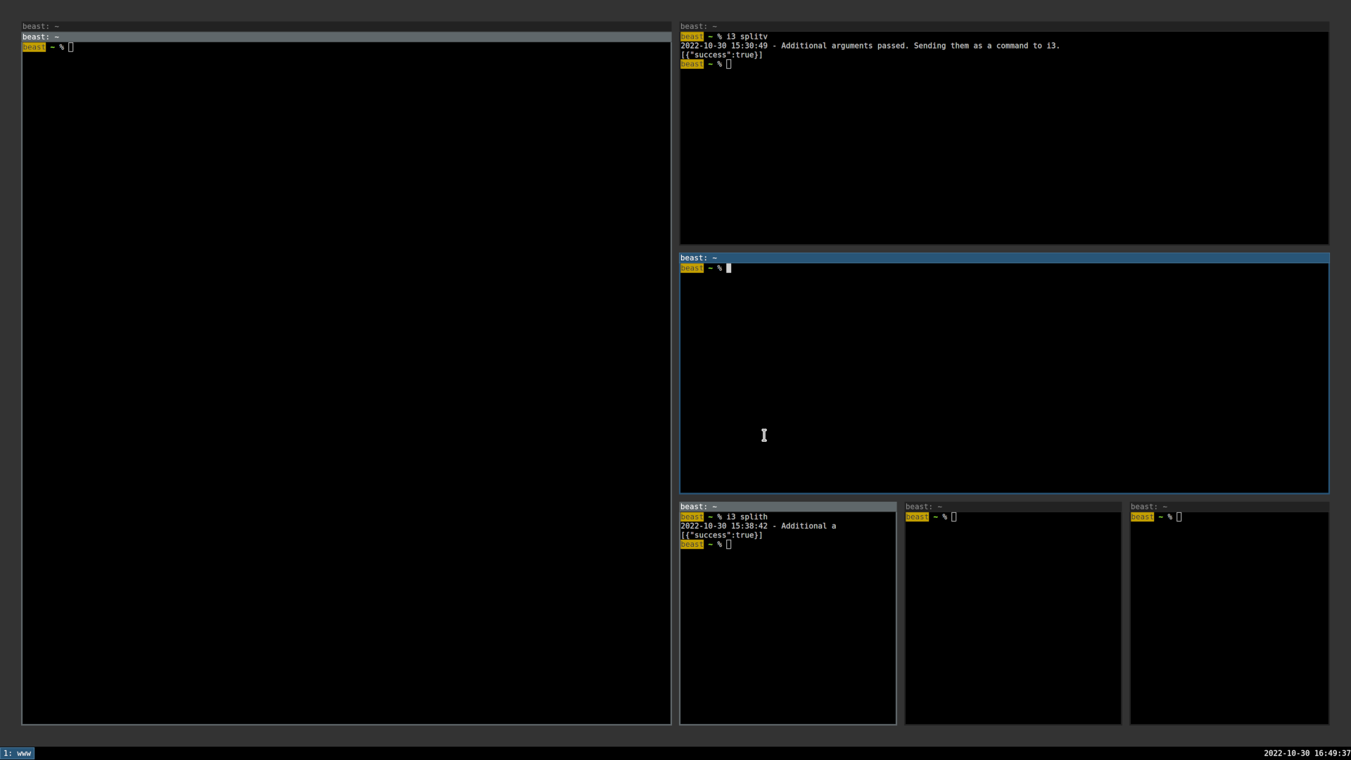 Screenshot of i3-gaps